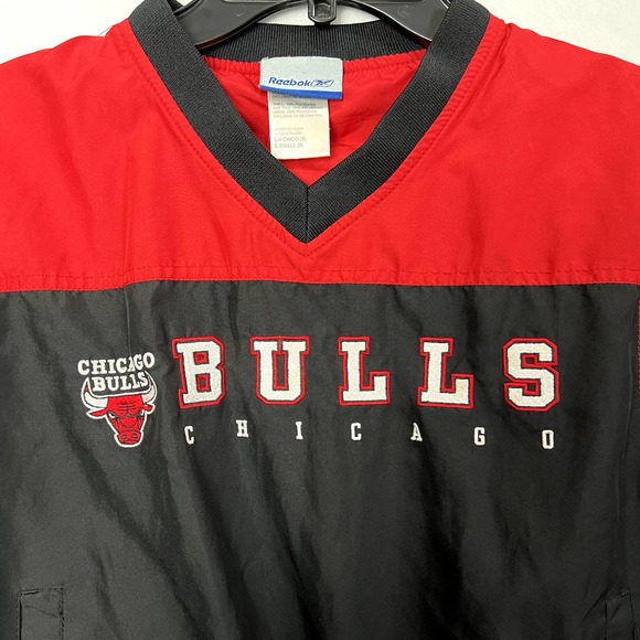 Vintage Chicago Bulls Kids Size 8 Pullover 90s Chicago Bulls Windbreaker - Picture 6 of 6
